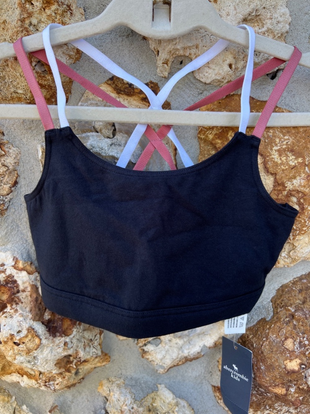 Abercrombie kids Sports Bra bralette multicolored Straps size 7/8